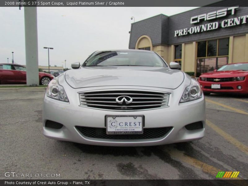 Liquid Platinum Silver / Graphite 2008 Infiniti G 37 S Sport Coupe