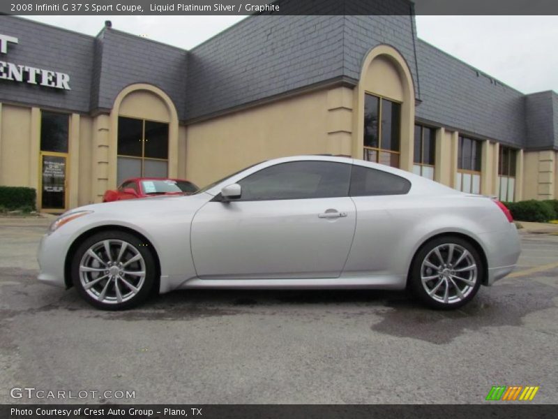 Liquid Platinum Silver / Graphite 2008 Infiniti G 37 S Sport Coupe