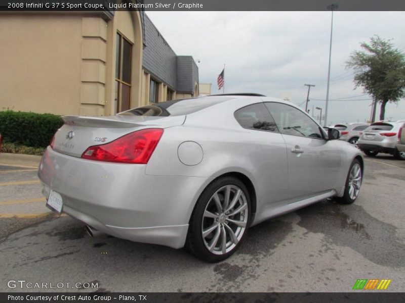 2008 G 37 S Sport Coupe Liquid Platinum Silver
