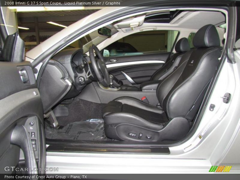  2008 G 37 S Sport Coupe Graphite Interior