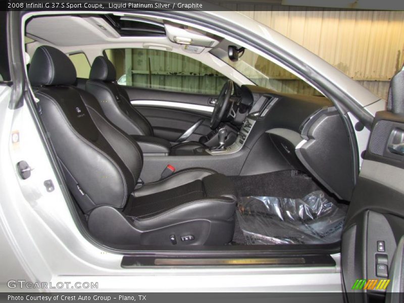 Liquid Platinum Silver / Graphite 2008 Infiniti G 37 S Sport Coupe