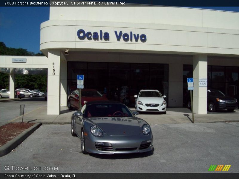 GT Silver Metallic / Carrera Red 2008 Porsche Boxster RS 60 Spyder