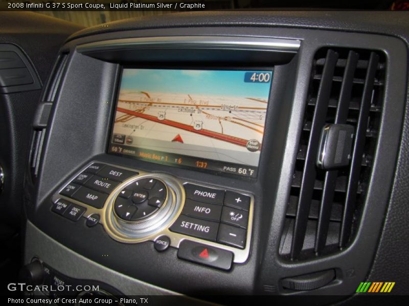 Liquid Platinum Silver / Graphite 2008 Infiniti G 37 S Sport Coupe