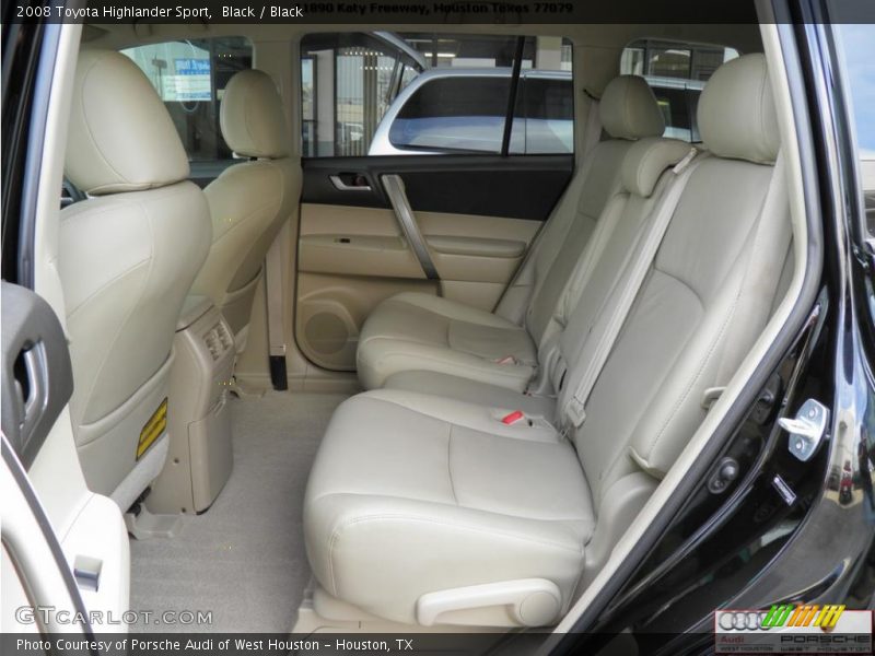 Black / Black 2008 Toyota Highlander Sport