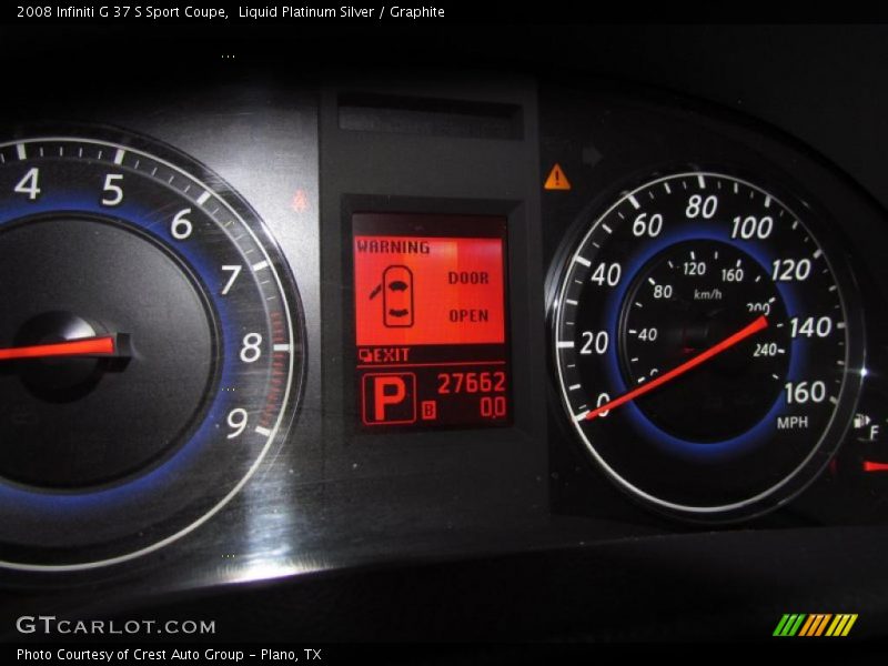 Liquid Platinum Silver / Graphite 2008 Infiniti G 37 S Sport Coupe