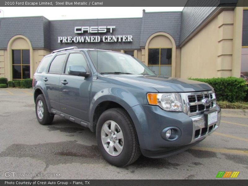 Steel Blue Metallic / Camel 2010 Ford Escape Limited