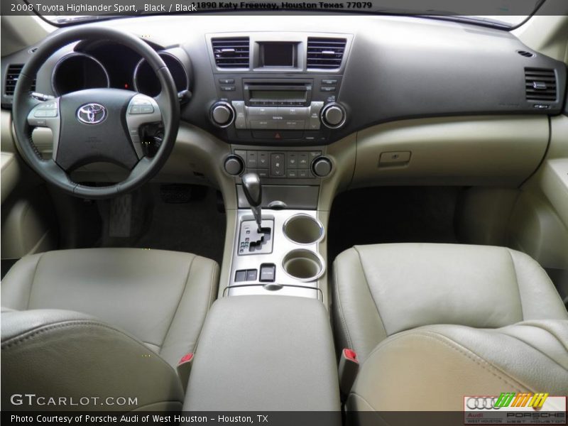 Black / Black 2008 Toyota Highlander Sport