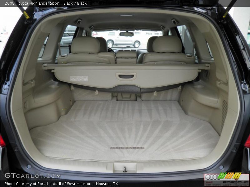 Black / Black 2008 Toyota Highlander Sport