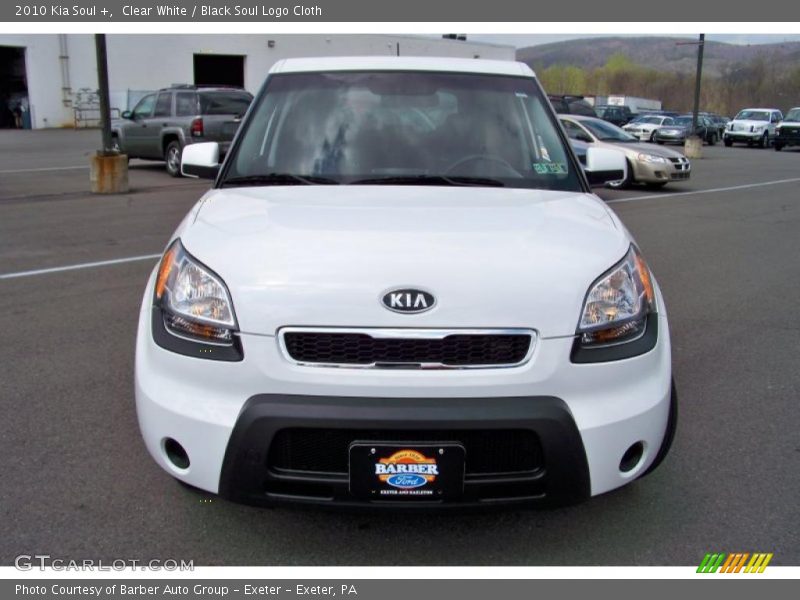 Clear White / Black Soul Logo Cloth 2010 Kia Soul +