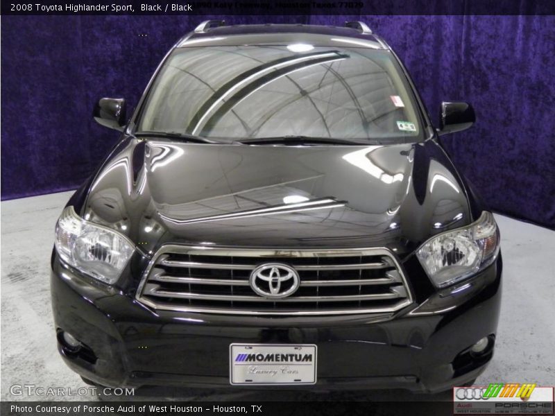 Black / Black 2008 Toyota Highlander Sport