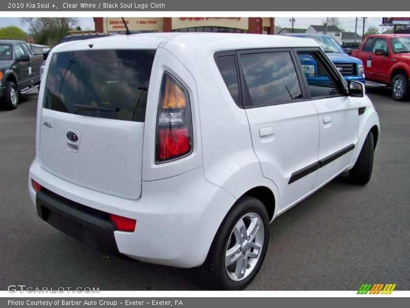 Clear White / Black Soul Logo Cloth 2010 Kia Soul +