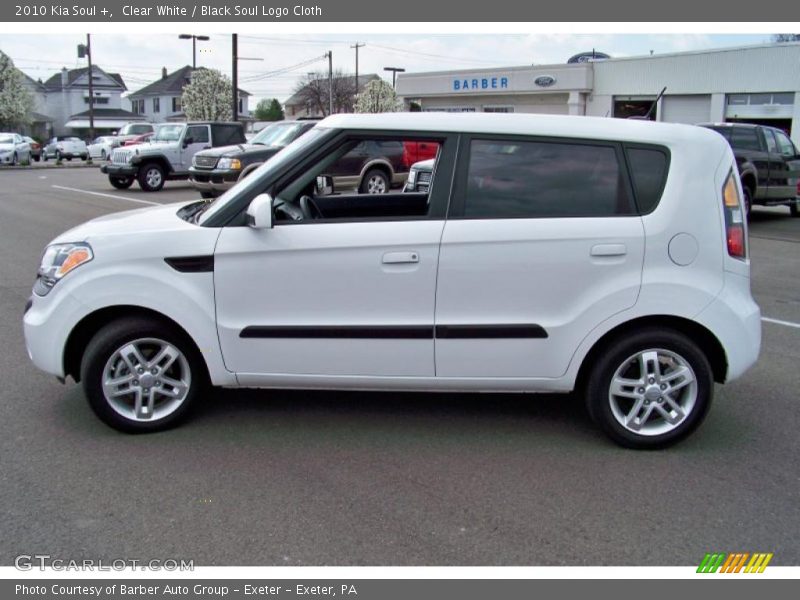 Clear White / Black Soul Logo Cloth 2010 Kia Soul +