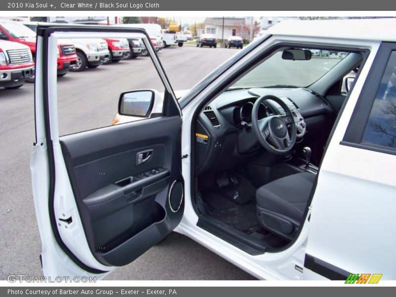 Clear White / Black Soul Logo Cloth 2010 Kia Soul +