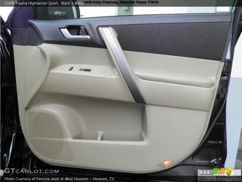 Black / Black 2008 Toyota Highlander Sport