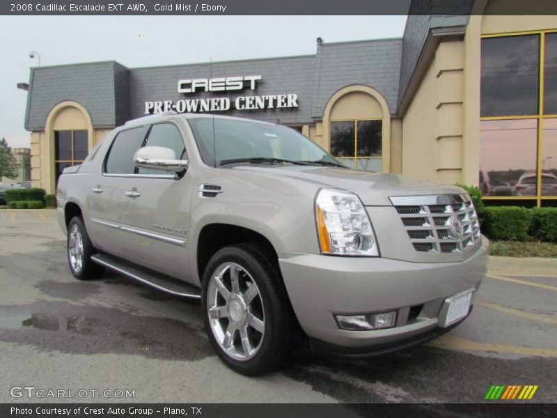 Gold Mist / Ebony 2008 Cadillac Escalade EXT AWD