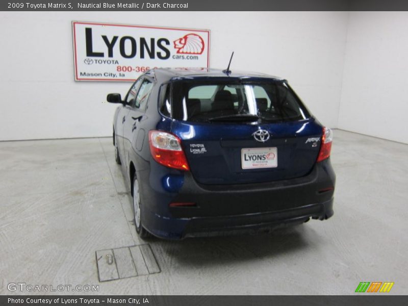 Nautical Blue Metallic / Dark Charcoal 2009 Toyota Matrix S