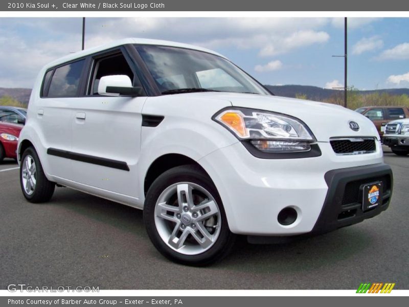 Clear White / Black Soul Logo Cloth 2010 Kia Soul +
