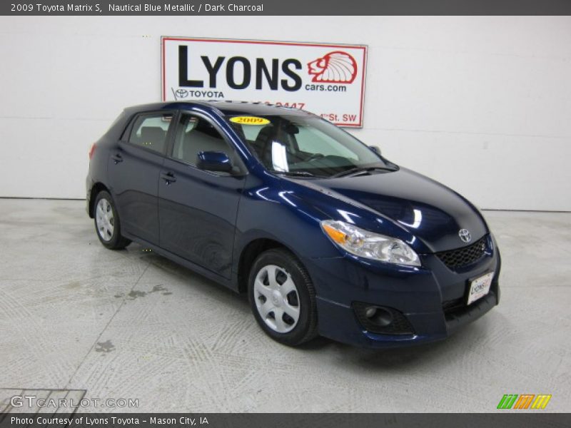 Nautical Blue Metallic / Dark Charcoal 2009 Toyota Matrix S