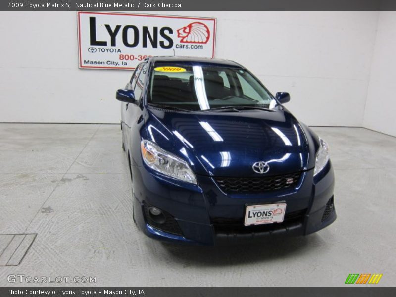 Nautical Blue Metallic / Dark Charcoal 2009 Toyota Matrix S