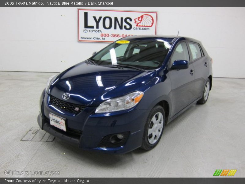 Nautical Blue Metallic / Dark Charcoal 2009 Toyota Matrix S