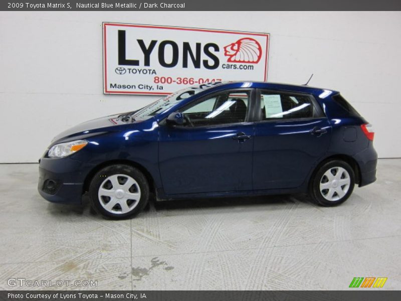 Nautical Blue Metallic / Dark Charcoal 2009 Toyota Matrix S