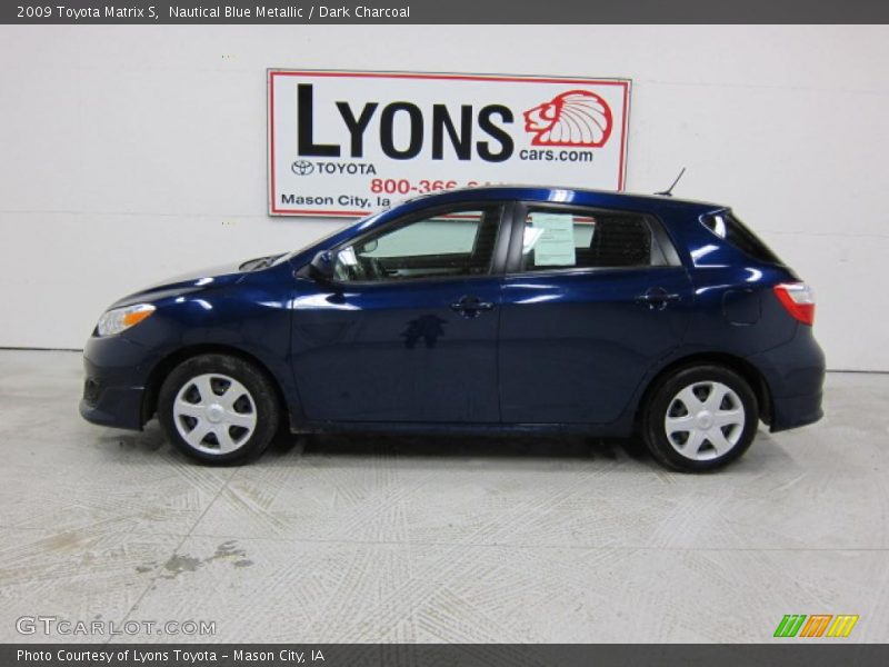 Nautical Blue Metallic / Dark Charcoal 2009 Toyota Matrix S