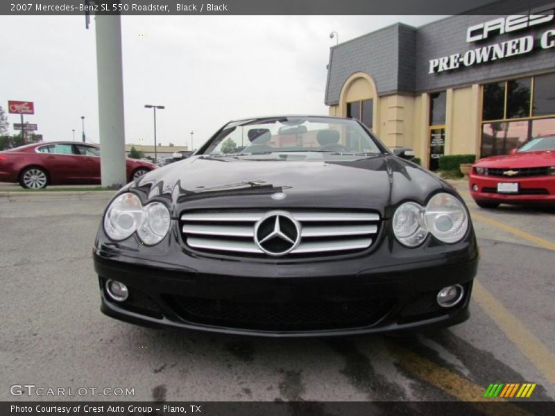 Black / Black 2007 Mercedes-Benz SL 550 Roadster