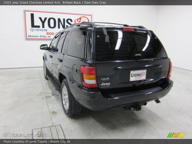 Brilliant Black / Dark Slate Gray 2003 Jeep Grand Cherokee Limited 4x4