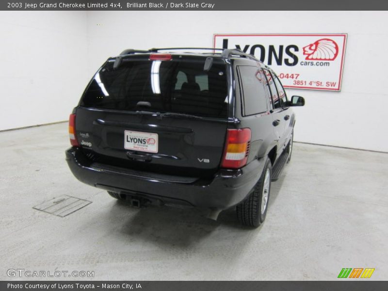 Brilliant Black / Dark Slate Gray 2003 Jeep Grand Cherokee Limited 4x4