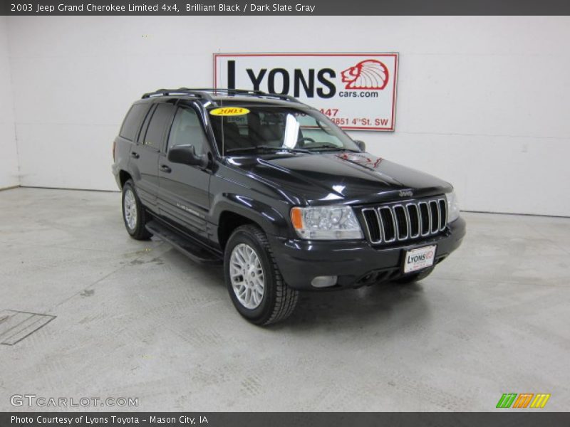 Brilliant Black / Dark Slate Gray 2003 Jeep Grand Cherokee Limited 4x4