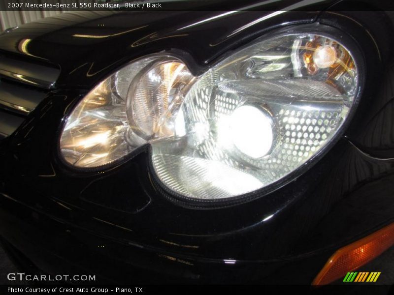 Black / Black 2007 Mercedes-Benz SL 550 Roadster