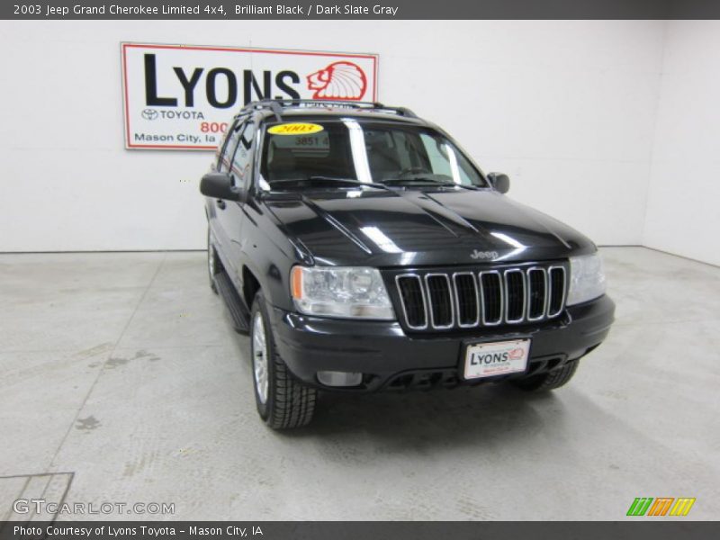 Brilliant Black / Dark Slate Gray 2003 Jeep Grand Cherokee Limited 4x4