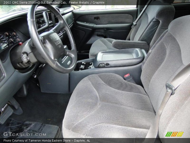 2002 Sierra 2500HD SLE Extended Cab Graphite Interior