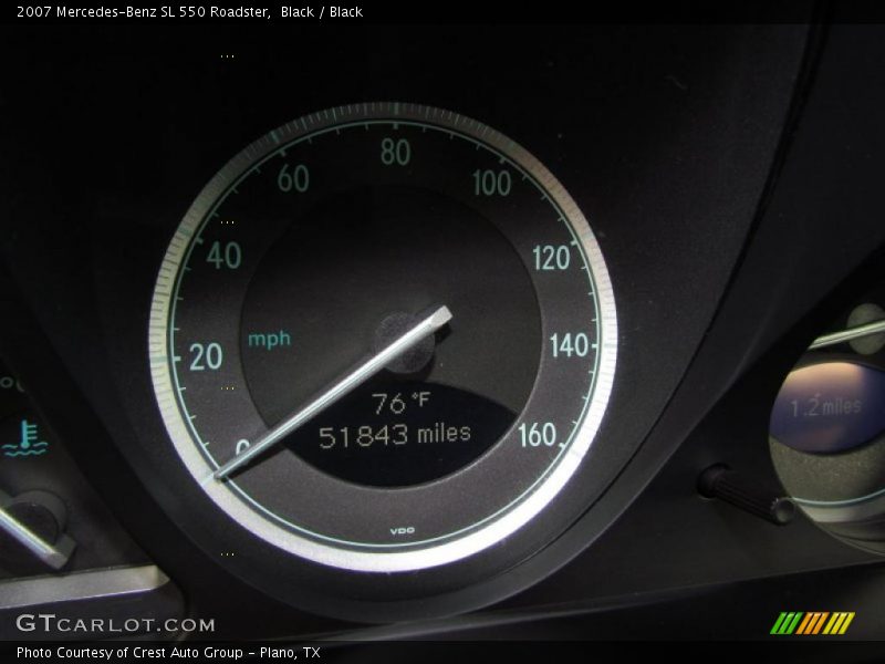 Black / Black 2007 Mercedes-Benz SL 550 Roadster