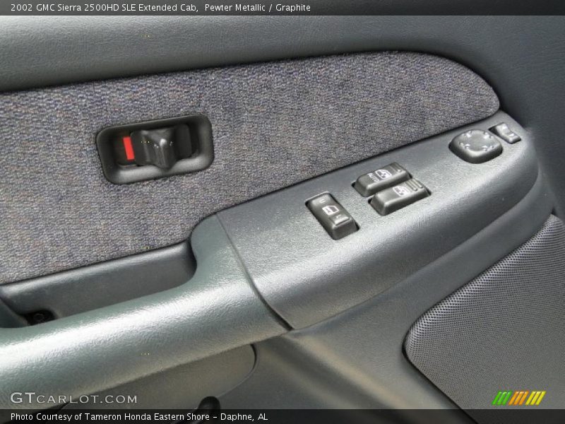 Pewter Metallic / Graphite 2002 GMC Sierra 2500HD SLE Extended Cab
