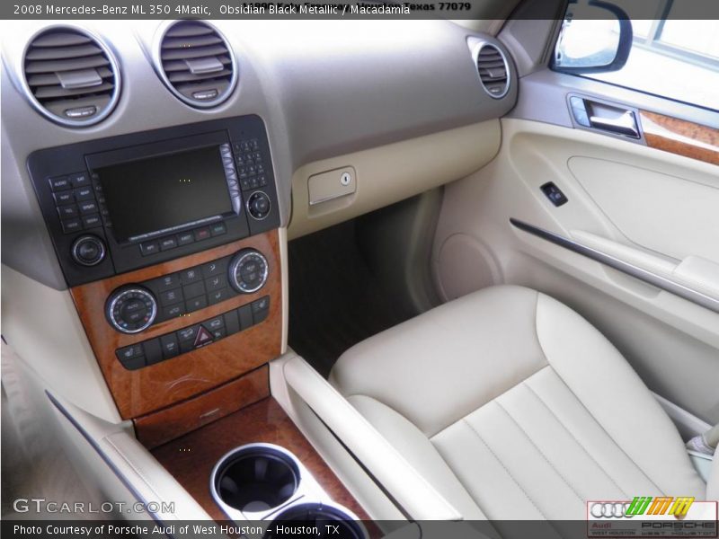 Obsidian Black Metallic / Macadamia 2008 Mercedes-Benz ML 350 4Matic