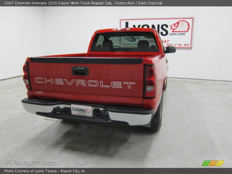 Victory Red / Dark Charcoal 2007 Chevrolet Silverado 1500 Classic Work Truck Regular Cab