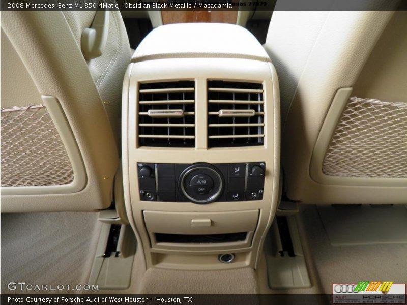 Obsidian Black Metallic / Macadamia 2008 Mercedes-Benz ML 350 4Matic