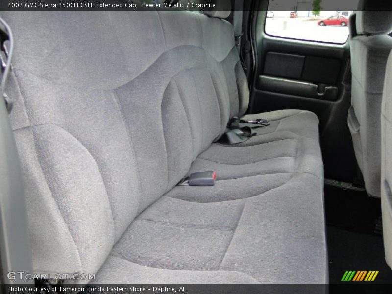 Pewter Metallic / Graphite 2002 GMC Sierra 2500HD SLE Extended Cab