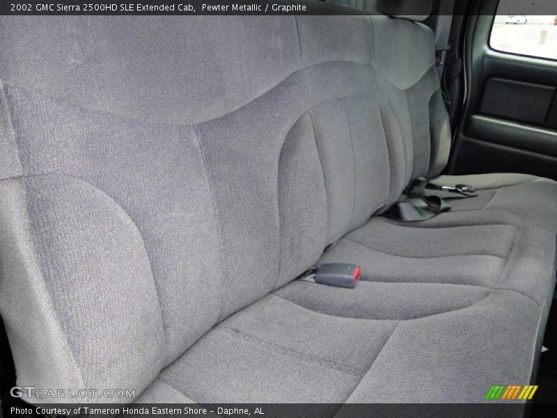 Pewter Metallic / Graphite 2002 GMC Sierra 2500HD SLE Extended Cab