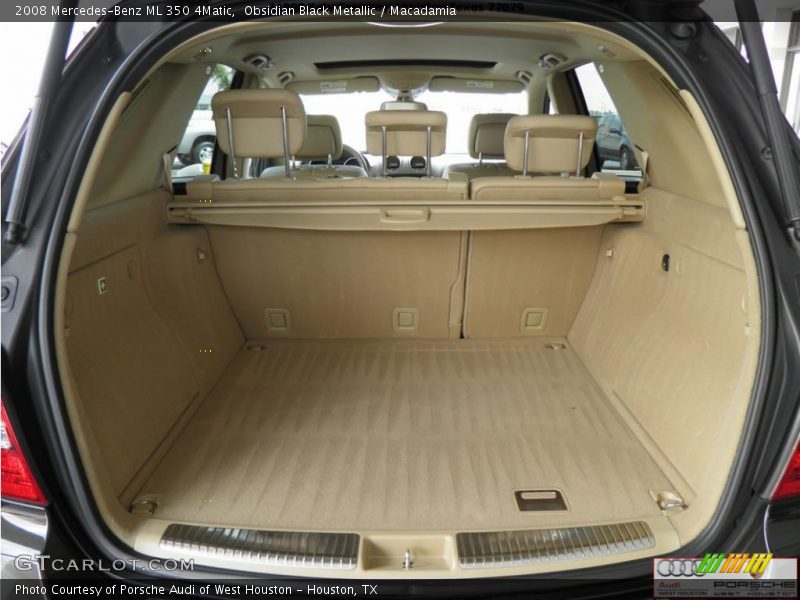 Obsidian Black Metallic / Macadamia 2008 Mercedes-Benz ML 350 4Matic
