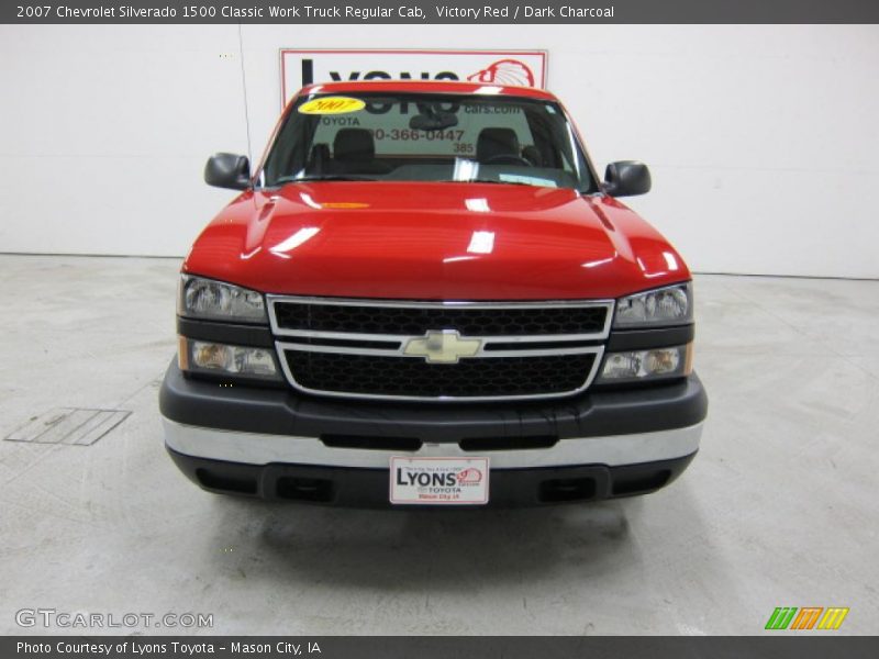 Victory Red / Dark Charcoal 2007 Chevrolet Silverado 1500 Classic Work Truck Regular Cab