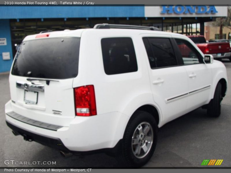 Taffeta White / Gray 2010 Honda Pilot Touring 4WD