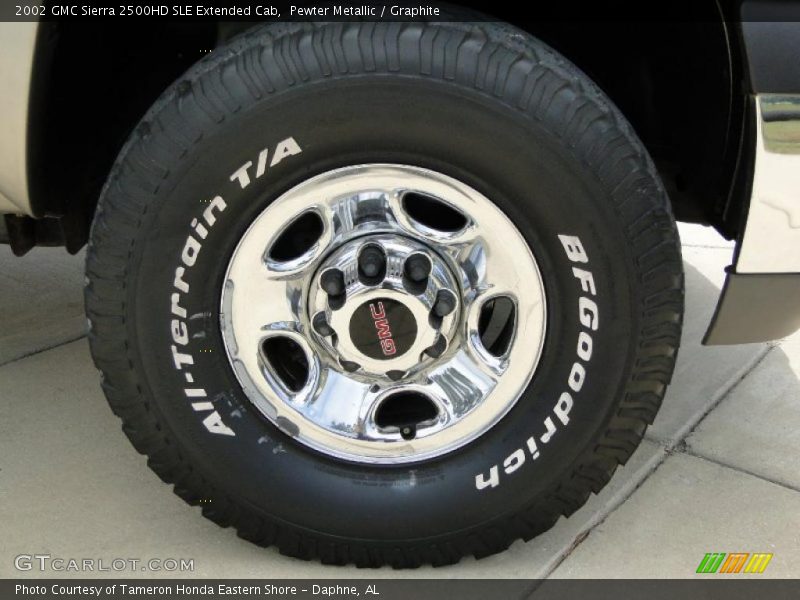 Pewter Metallic / Graphite 2002 GMC Sierra 2500HD SLE Extended Cab