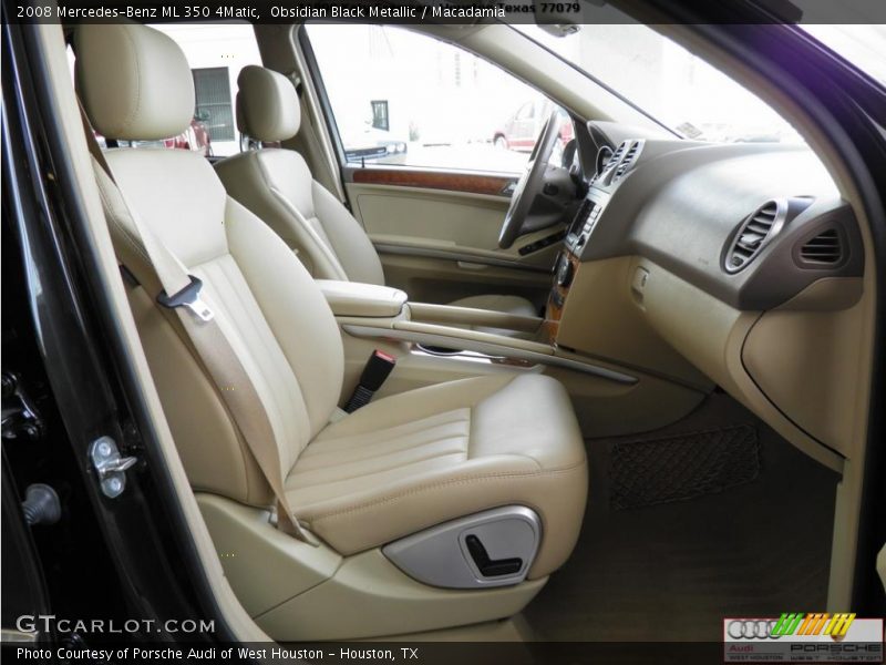 Obsidian Black Metallic / Macadamia 2008 Mercedes-Benz ML 350 4Matic