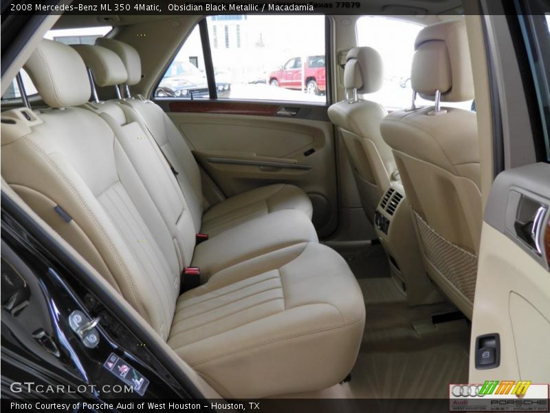 Obsidian Black Metallic / Macadamia 2008 Mercedes-Benz ML 350 4Matic
