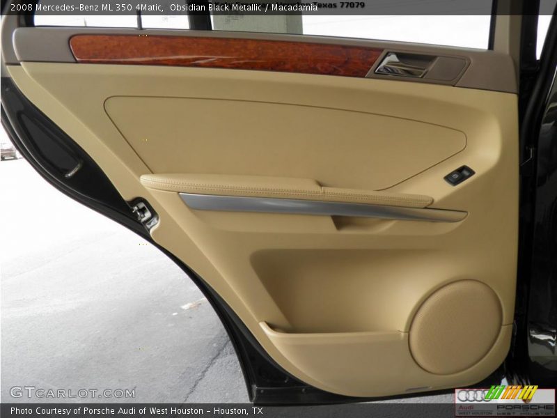 Obsidian Black Metallic / Macadamia 2008 Mercedes-Benz ML 350 4Matic