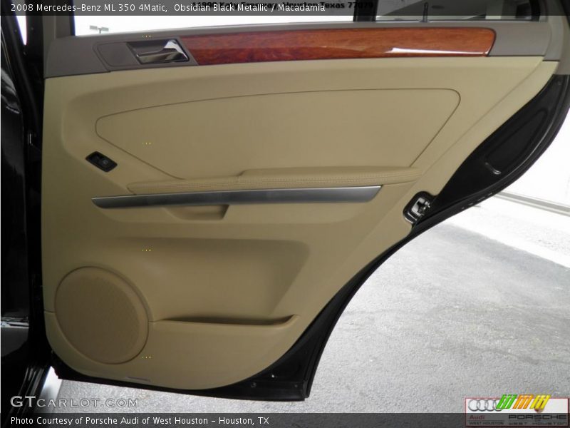 Obsidian Black Metallic / Macadamia 2008 Mercedes-Benz ML 350 4Matic