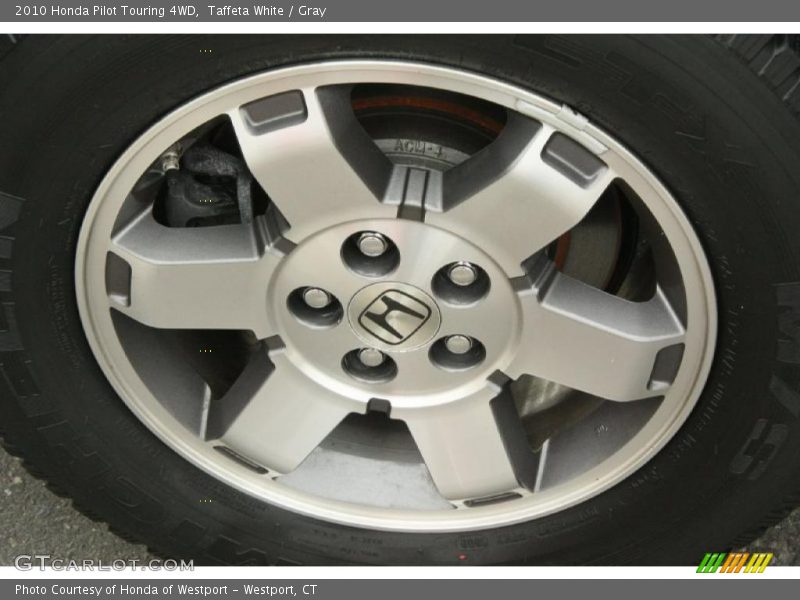 Taffeta White / Gray 2010 Honda Pilot Touring 4WD