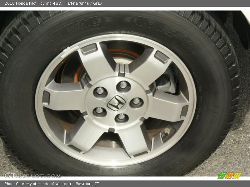 Taffeta White / Gray 2010 Honda Pilot Touring 4WD